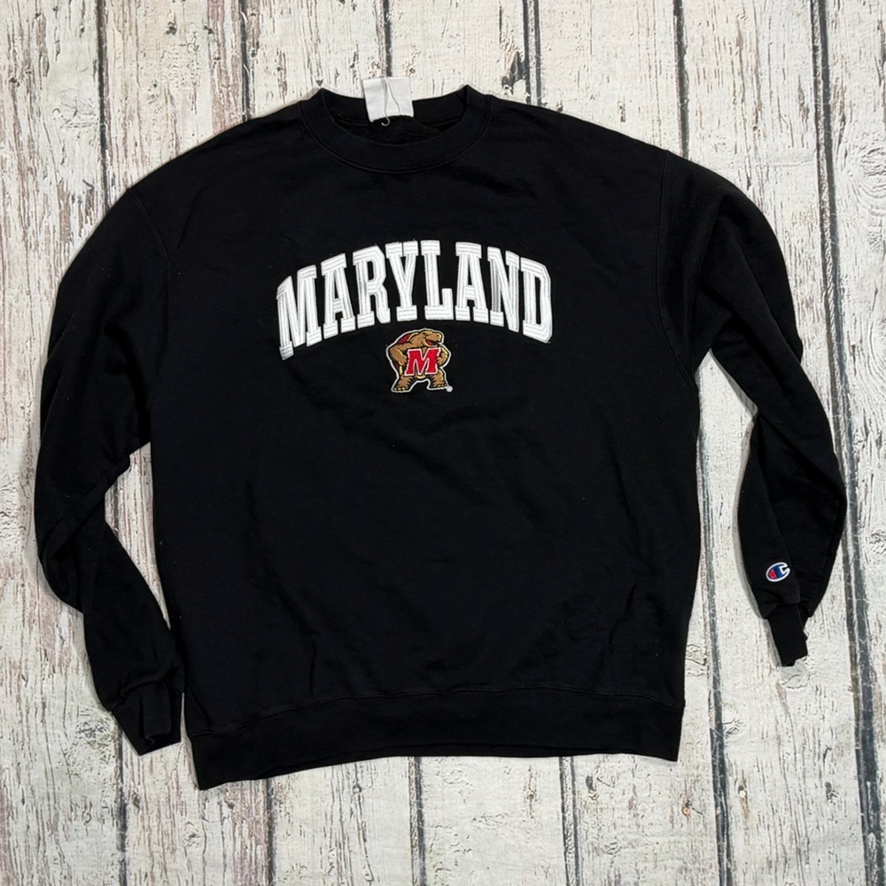 Maryland Terrapins Champion Stitched Crewneck Women's Collegiate Sweatshirt
